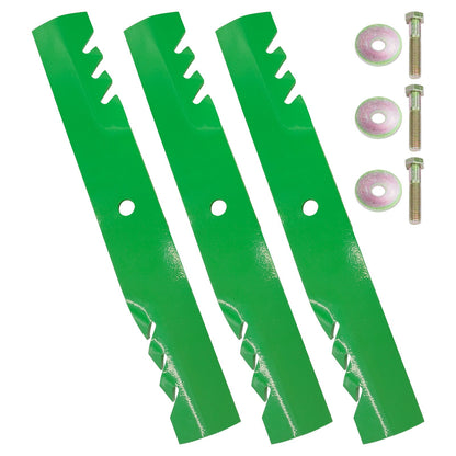 Deck Gator Blade with Bolt Replacement for Hustler Z Super Z (2000–2004)