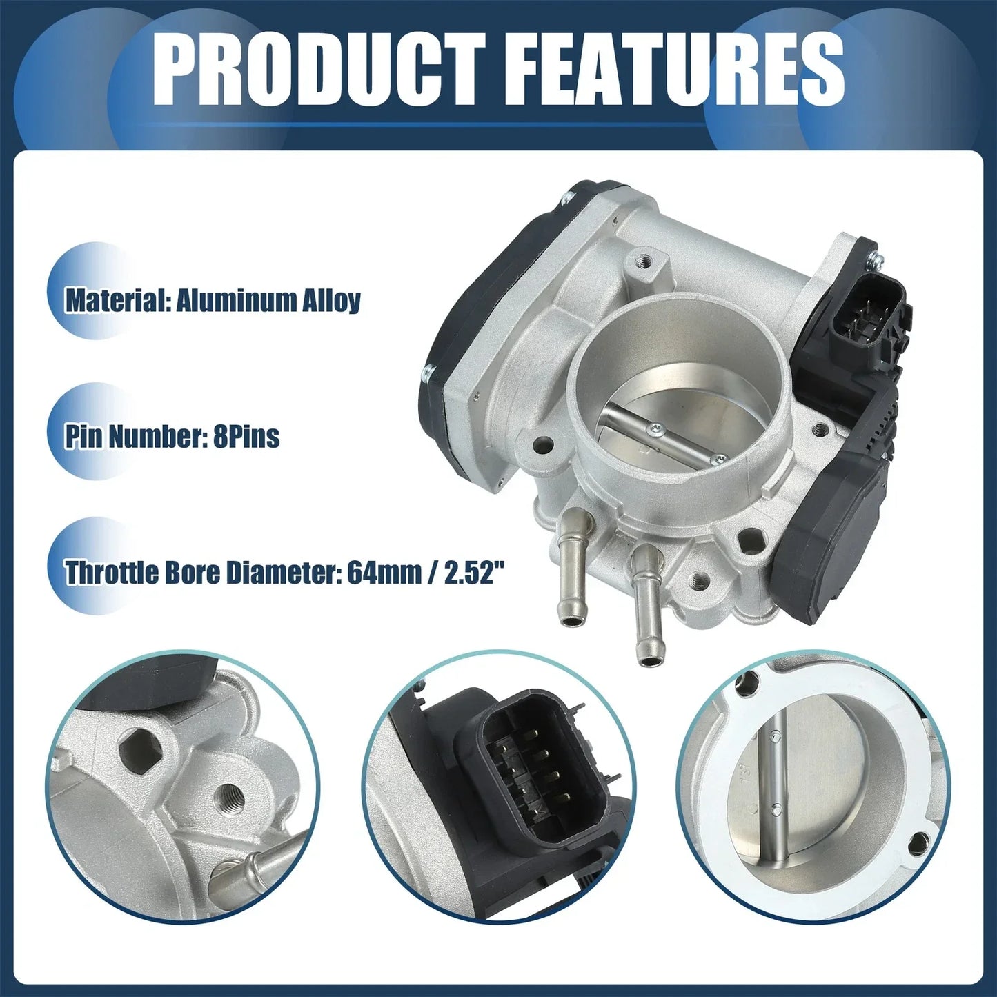 Throttle Body Actuator for Hyundai Santa Fe 2.7L V6 (2007-2009)