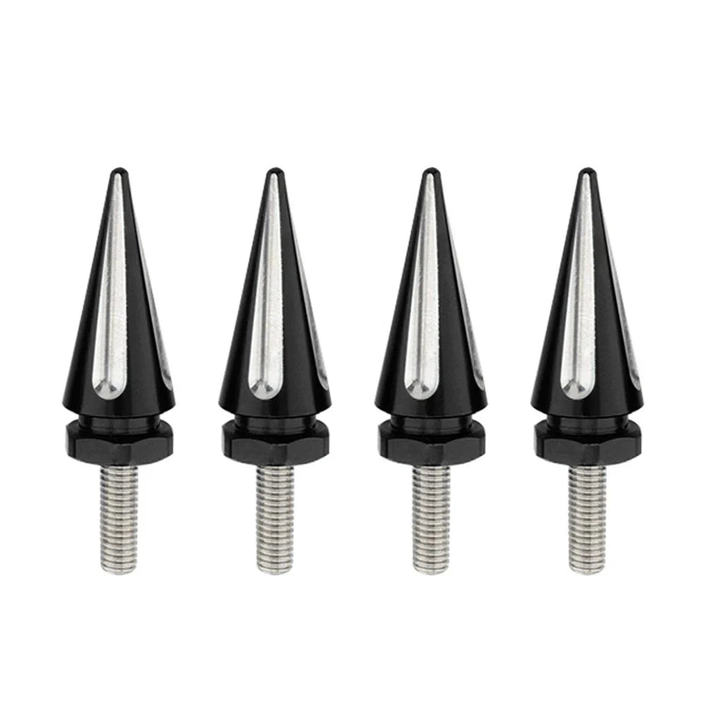 4 x Black Spike Windscreen Screw Bolts for Harley Touring Road Glide (1998-2025)