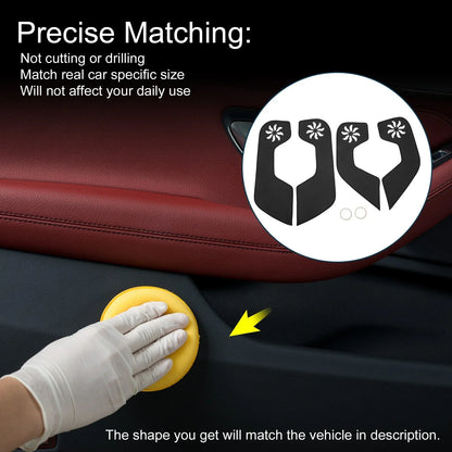 Car Door Anti Kick Pad Sticker Protector for Honda CR-V (2023) - Black 1 Set