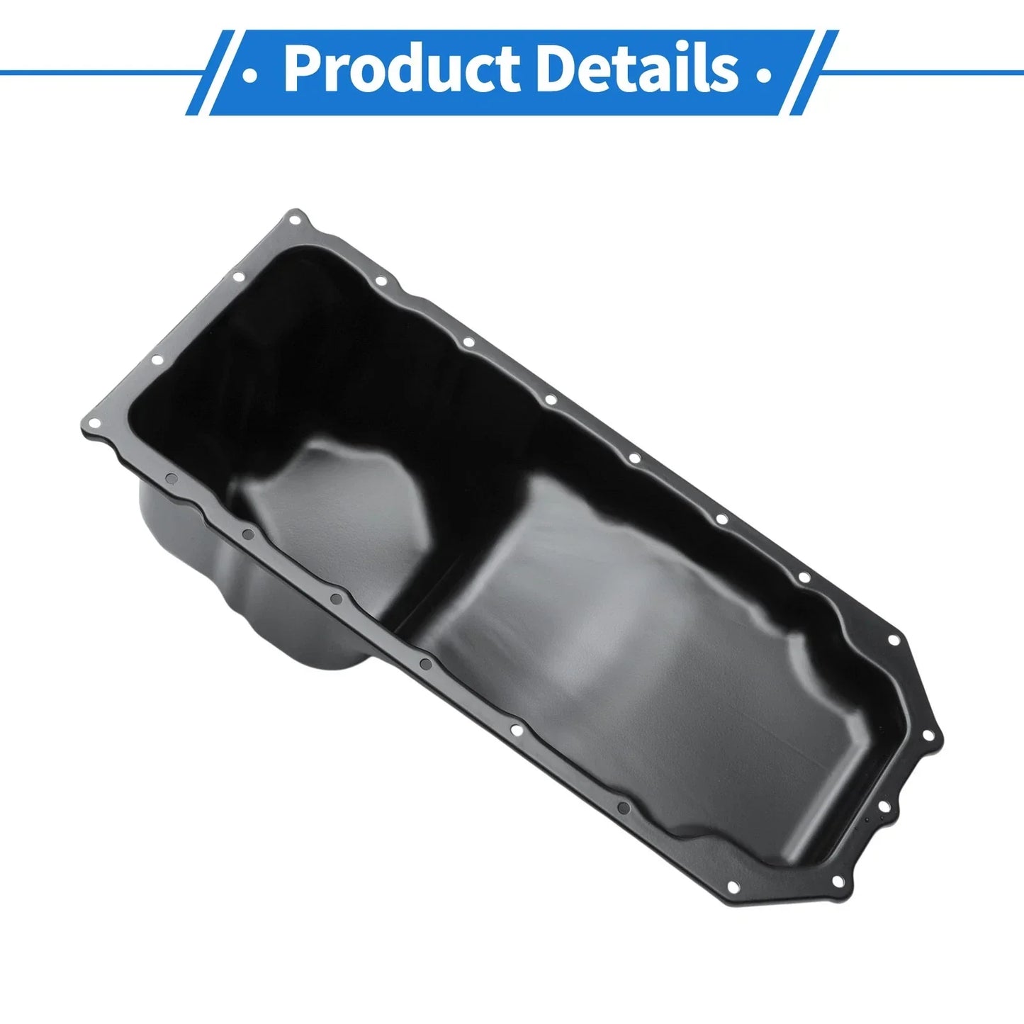 Engine Oil Pan for Dodge Ram 2500 2011-2020 Steel Black
