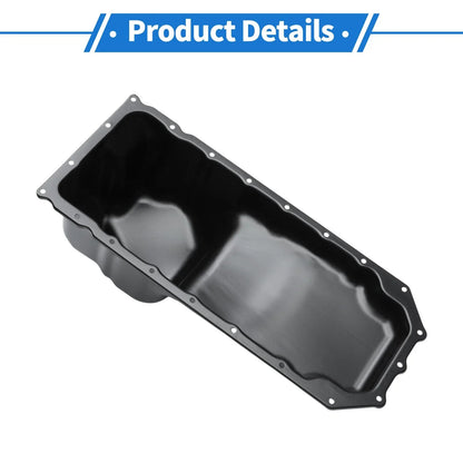 Engine Oil Pan for Dodge Ram 2500 2011-2020 Steel Black
