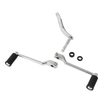 Chrome Heel Toe Shift Lever Pedal Shifter Rod for Harley Softail (2007-2017)