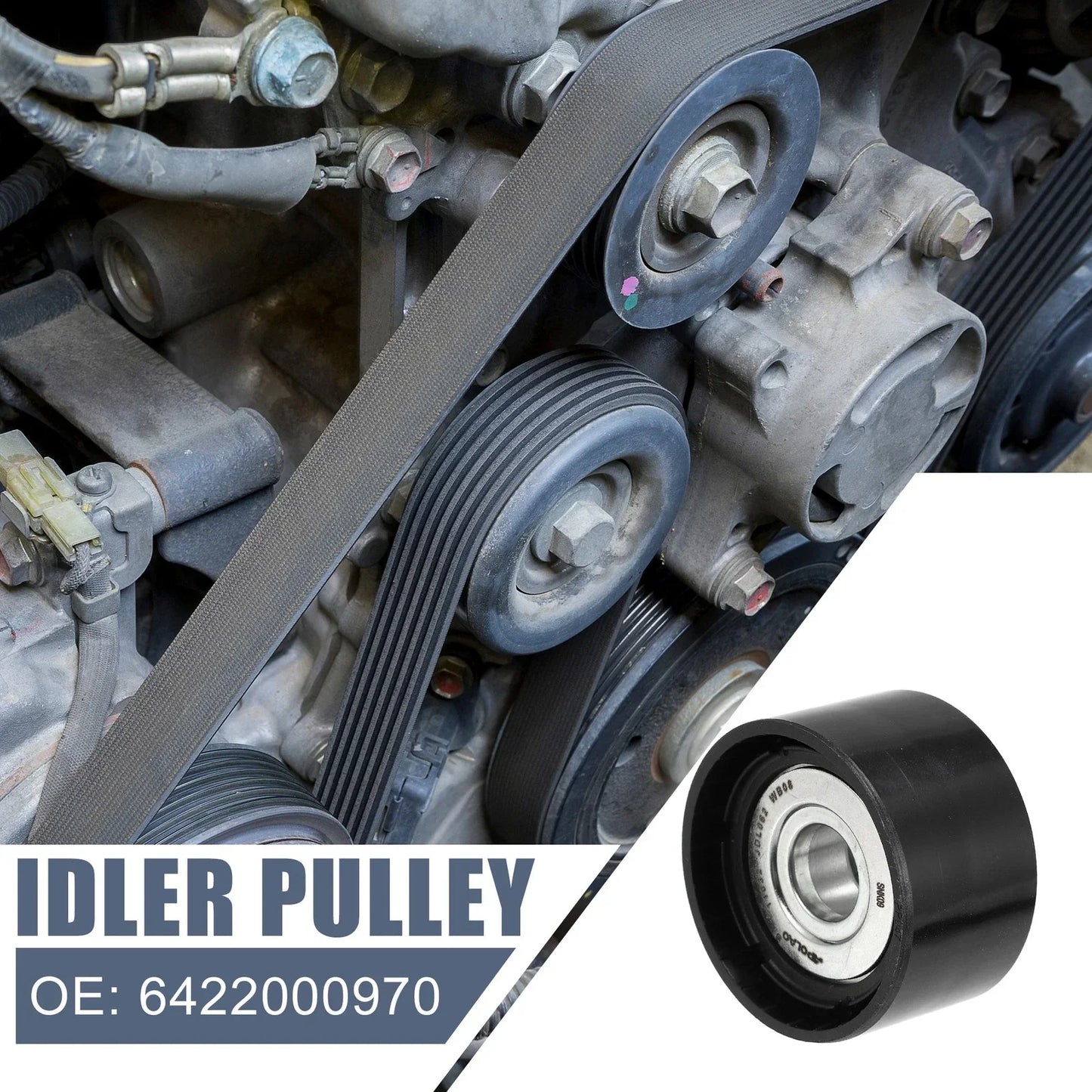 Drive Belt Idler Pulley for Mercedes-Benz (2000-2006)