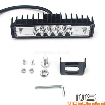 6'' LED Work Light Bar Fog Spot Flood Lights for Harley Dyna (2006-2023)