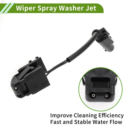 Windshield Washer Nozzle 2 x for Mercedes-Benz E350 E550 (2008-2016)
