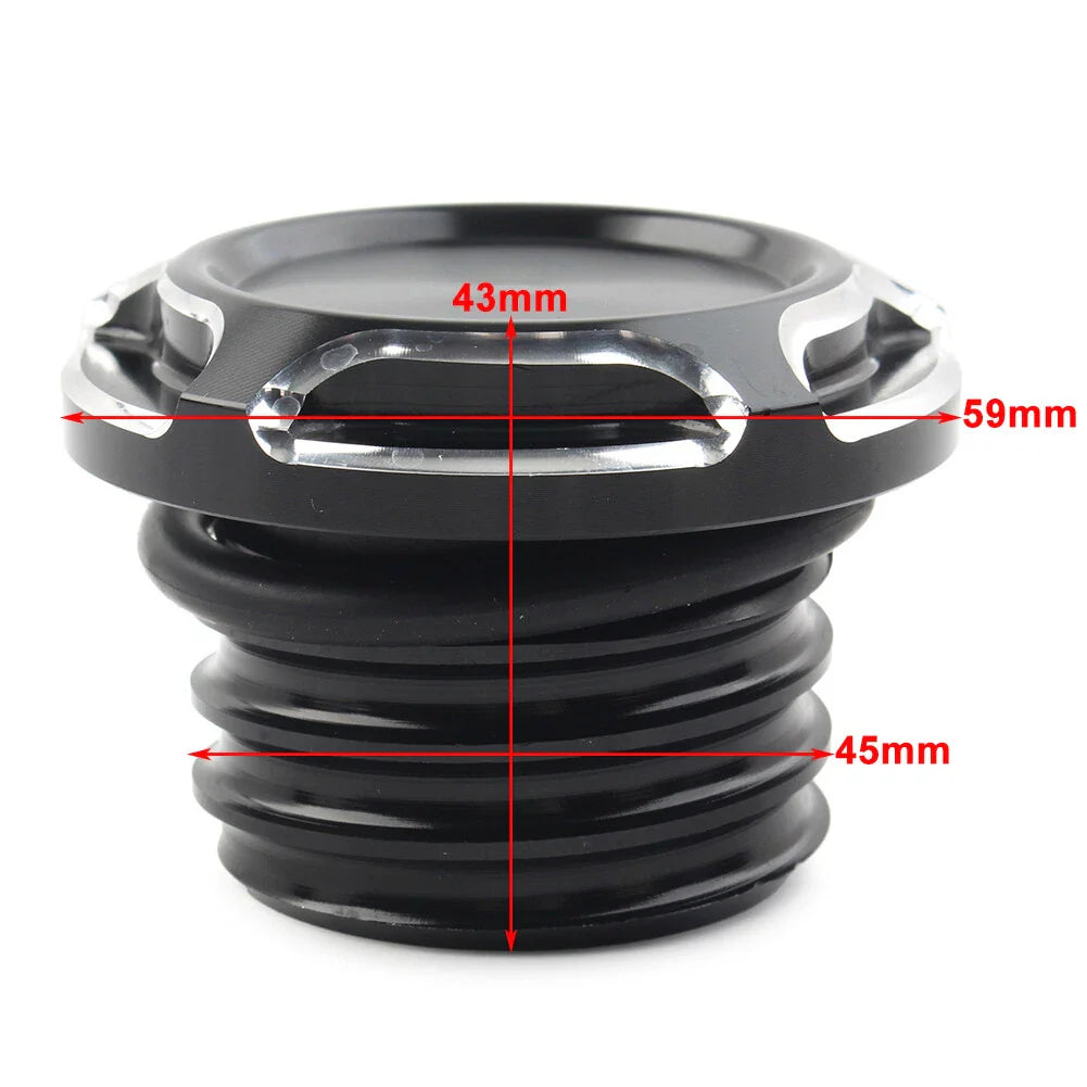 CNC Cut Vented Gas Cap for Harley Dyna Softail