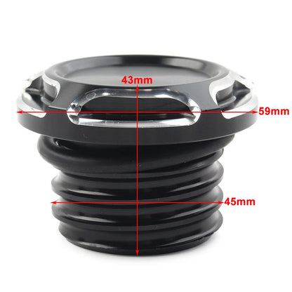 CNC Cut Vented Gas Cap for Harley Dyna Softail