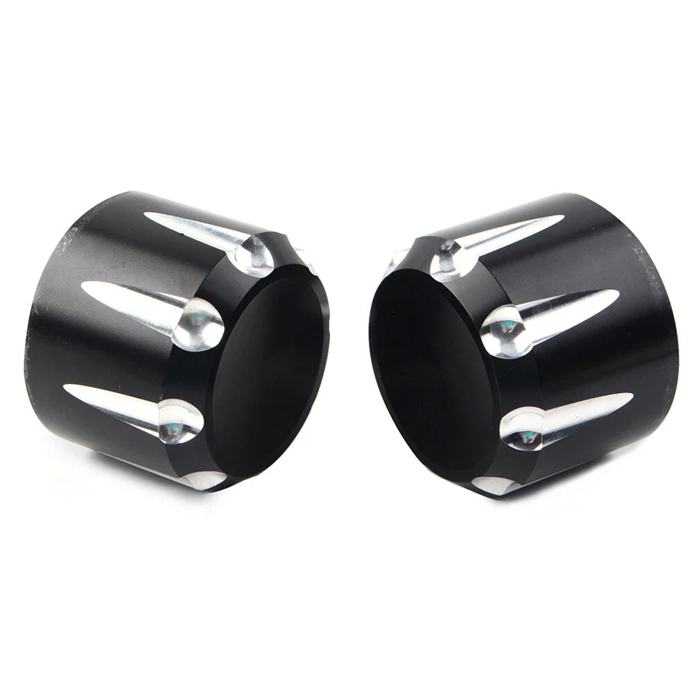 CNC Front Axle Cap Nut Covers  for Harley Touring Road King Electra Glide