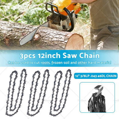 12” Chains for Makita Cordless 2x18V 36V Chainsaw DUC302