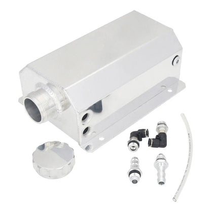 2L Aluminum Coolant Radiator Overflow Tank for Universal Vehicles