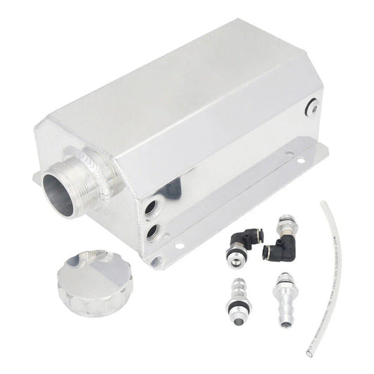 2L Aluminum Coolant Radiator Overflow Tank for Universal Vehicles