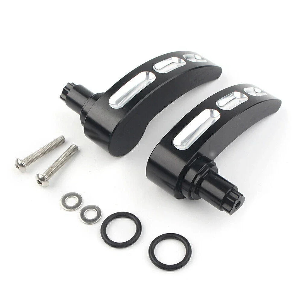 CNC Cut Saddlebag Lid Lifter Latch Levers for Harley Road Glide (2014-2017)