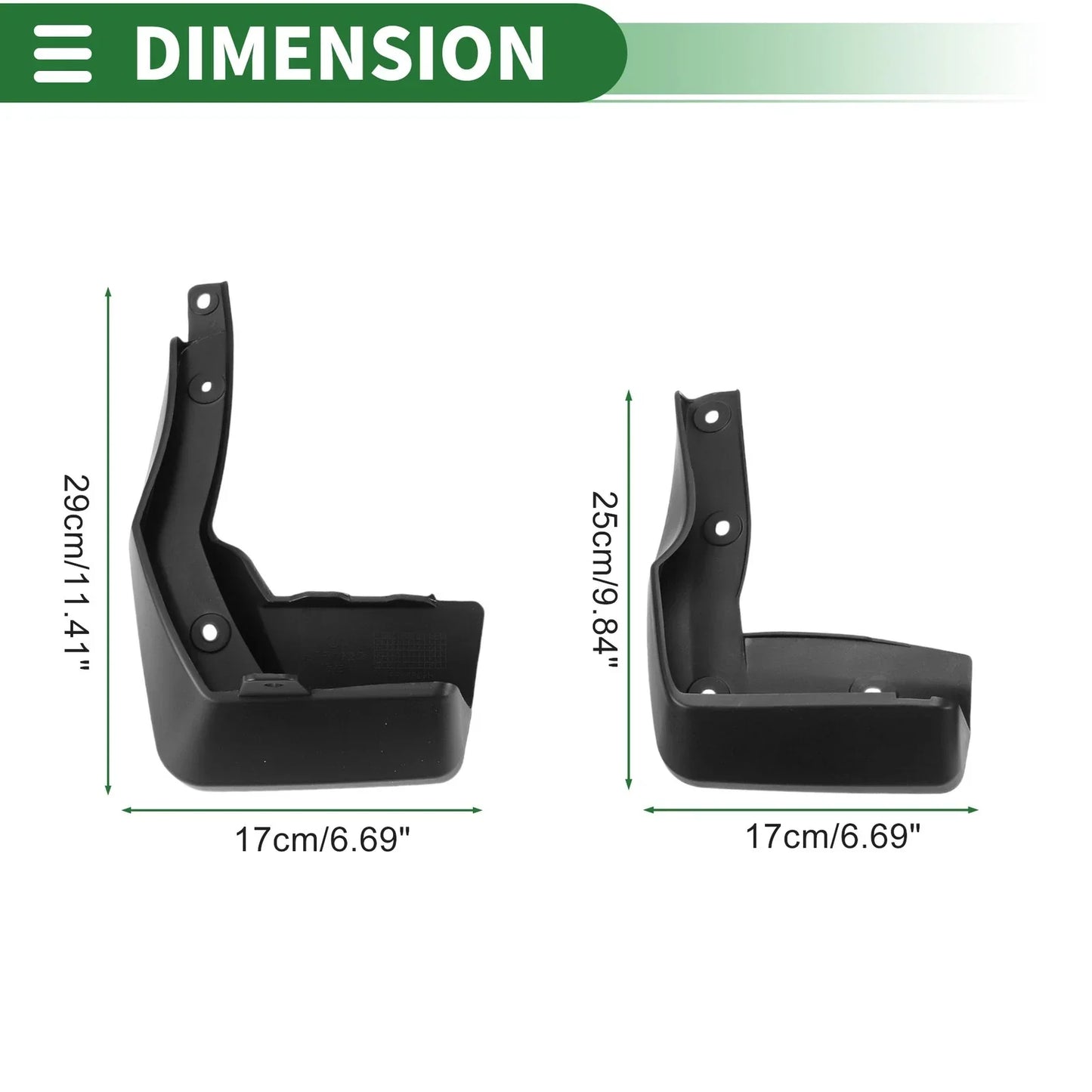 Mud Flaps Splash Guards Front & Rear for Honda Envix (2019)