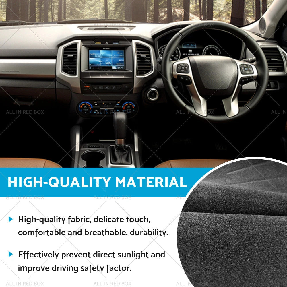 Non-Slip Dash Mat for LDV V80 Dashboard Cover Black (2013-2023)