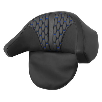 Driver & Passenger Seat Backrest Pad for Harley Electra Road Glide (2009-2013)
