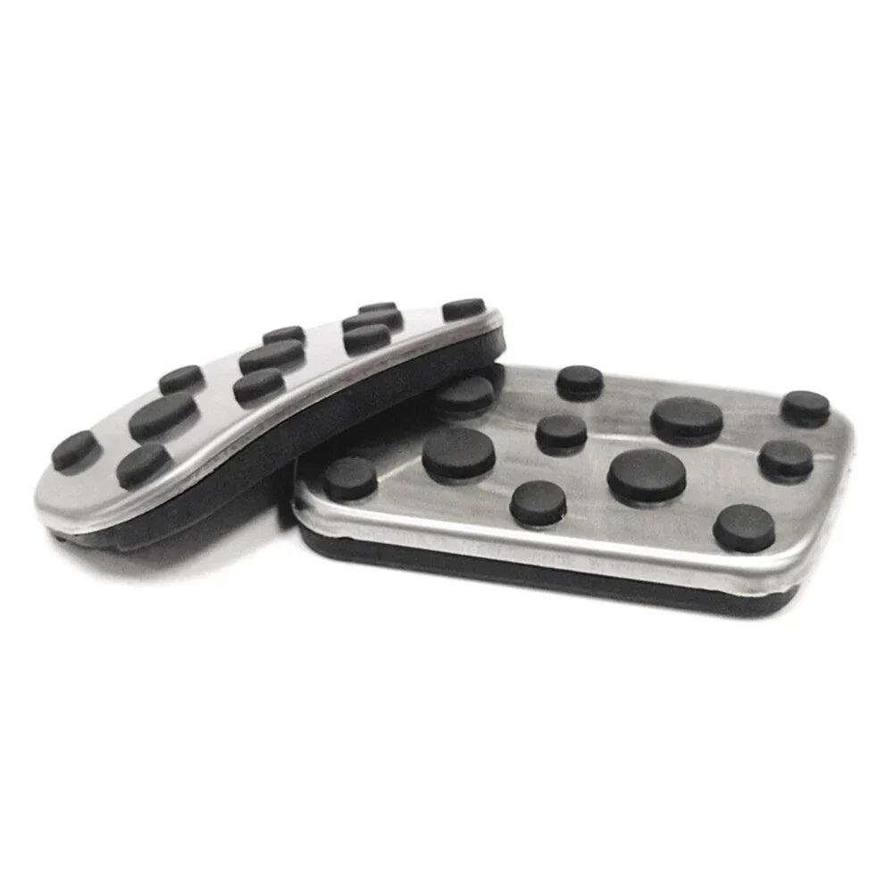 Stainless Steel Brake Gas Pedal Covers for Toyota Land Cruiser Prado (10-22)