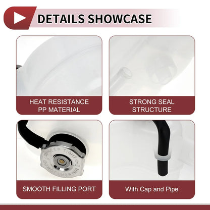 Coolant Expansion Overflow Tank with Cap for Dodge Journey (2011-2020)