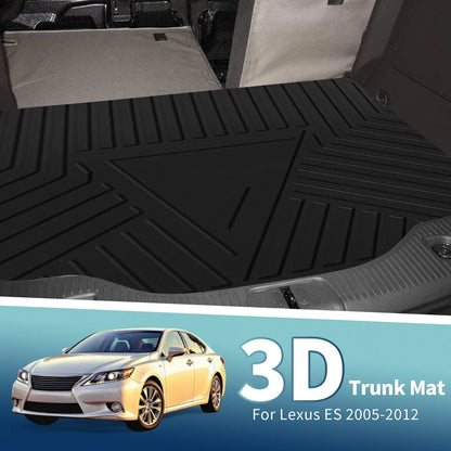 Flat Face Cargo Liner Rear Trunk Mat for Lexus ES (2005-2012) 1 x TPE