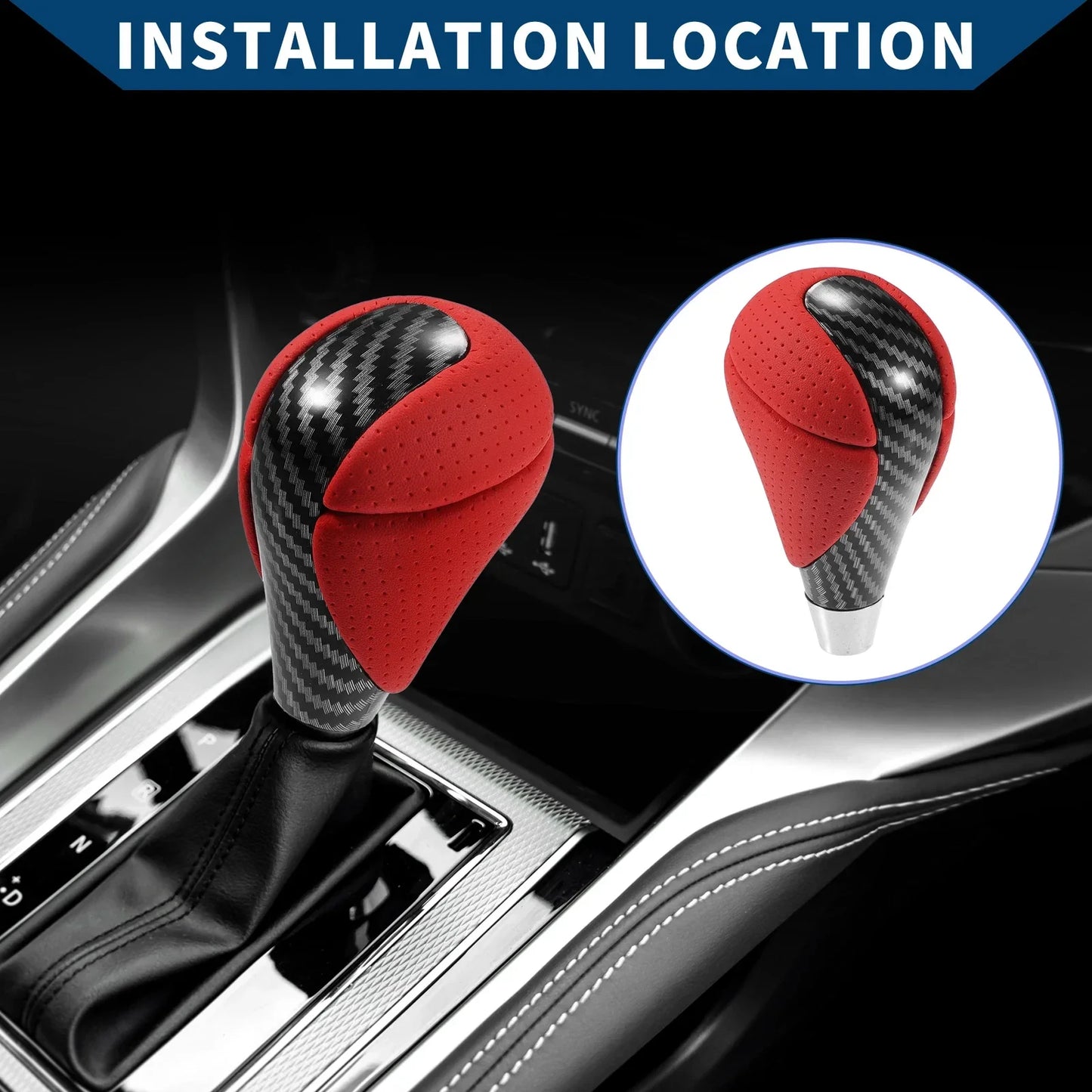 Automatic Gear Shift Knob for Lexus ES350 2013-2015 Black Plastic Shifter