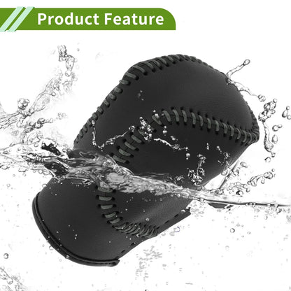 Car Gear Shift Knob Cover 1 x Black Grey Faux Leather for Honda Civic (2022-2024)