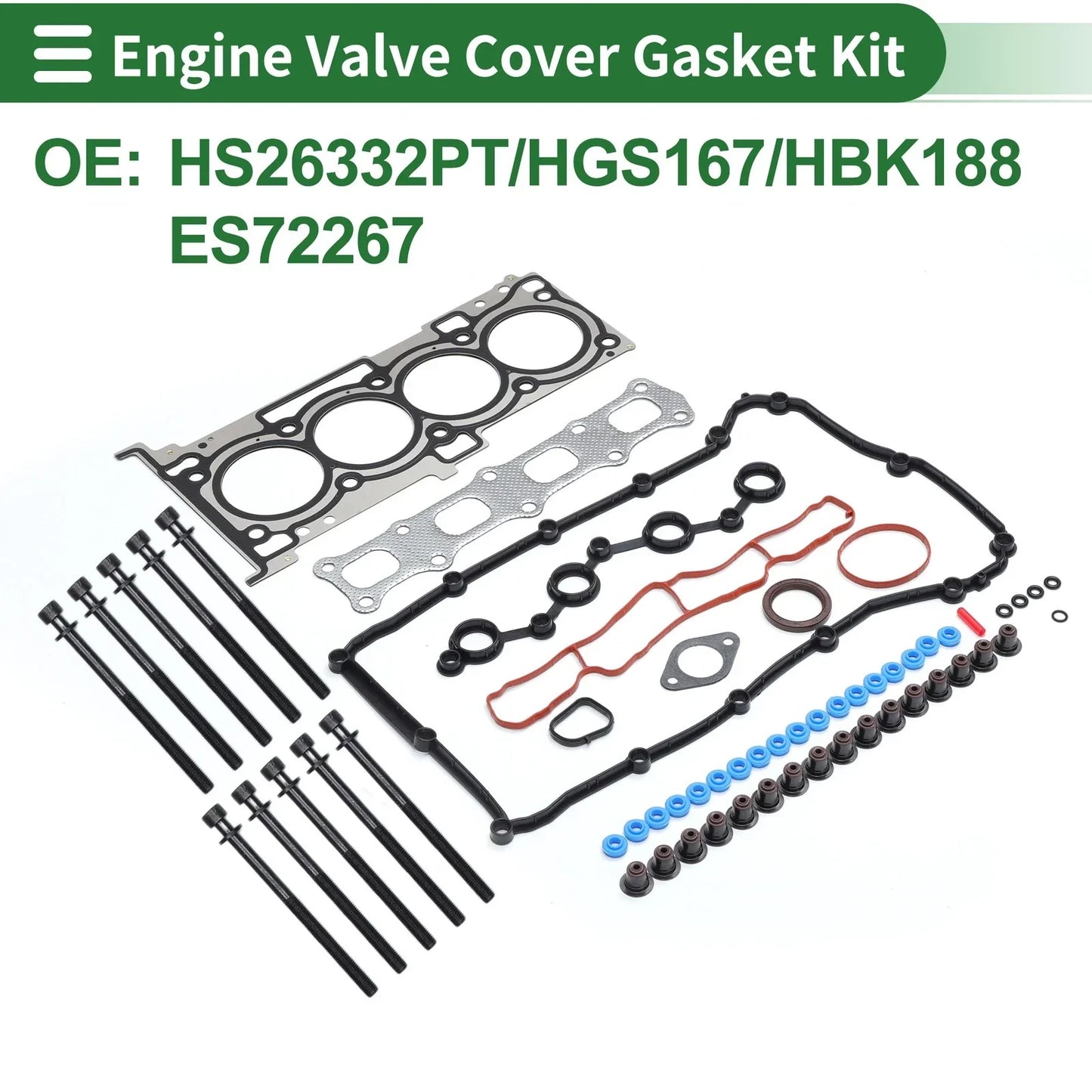 Engine Valve Cover Gasket Kit for Dodge Avenger 2.4L SXT (2008-2014)