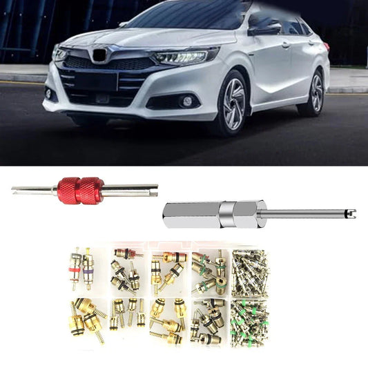 102Pcs Tire Valve Stem Cores Repair Tool for Car Air Conditioning