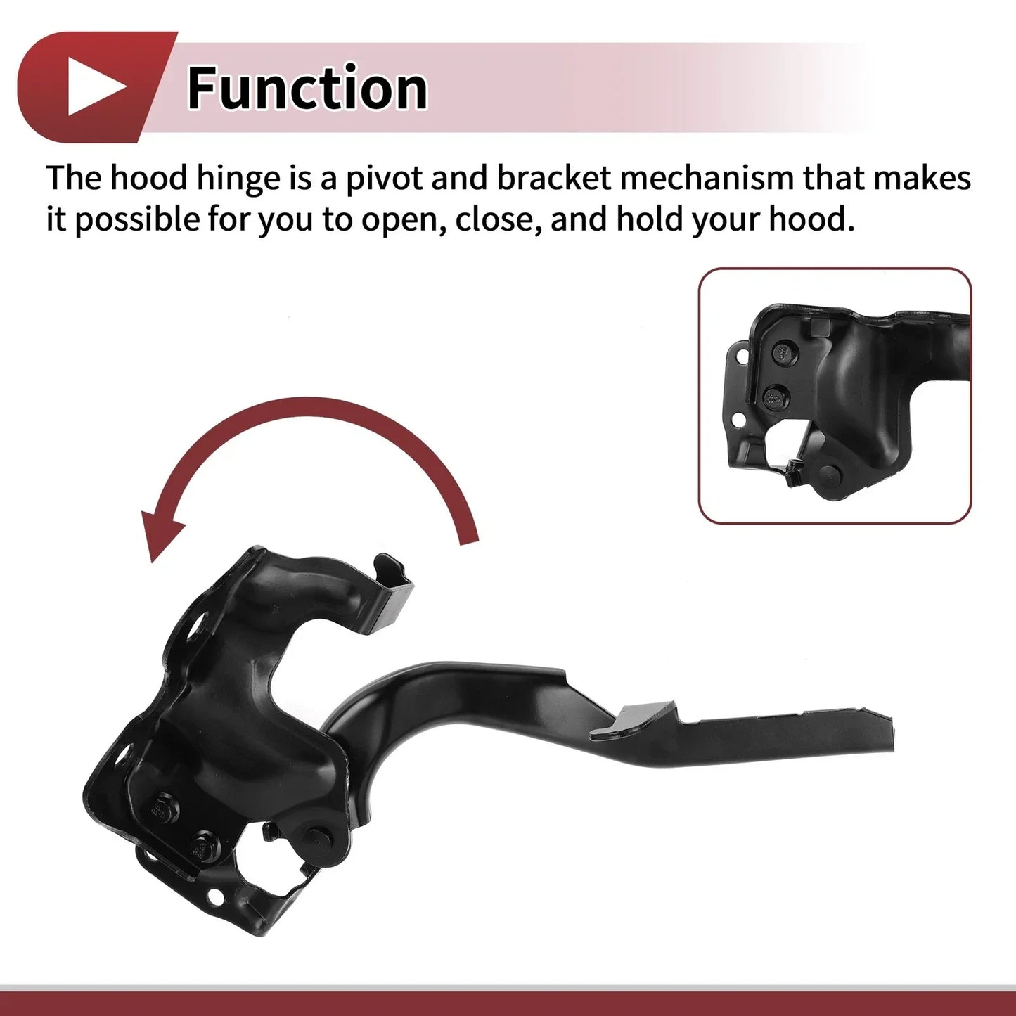 Hood Hinges for Lexus GX460 Front Bonnet Bracket (2010-2021) - 1 Pair