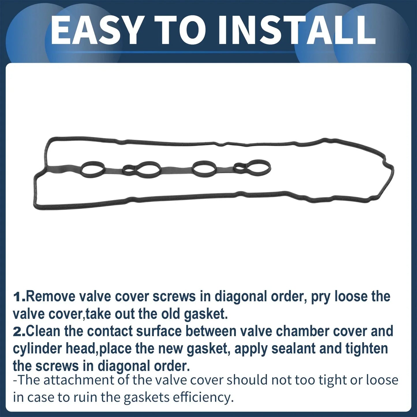 Valve Cover Gasket Set for Chevrolet Sail (2010-2013) - 1 Pcs