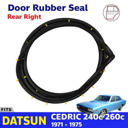 Weatherstrip Door Rubber RR Fits Datsun Nissan Cedric 240C 260C 4D SED 71-75 D12