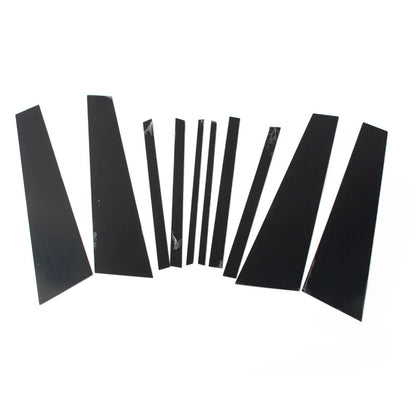 10 Pcs Black Car Door Window Pillar Post Covers for BMW X1 (2016-2021)