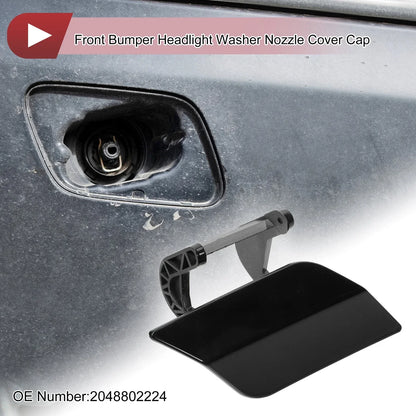 Front Right Washer Nozzle Cover for Mercedes-Benz C350 (2008-2014) Black