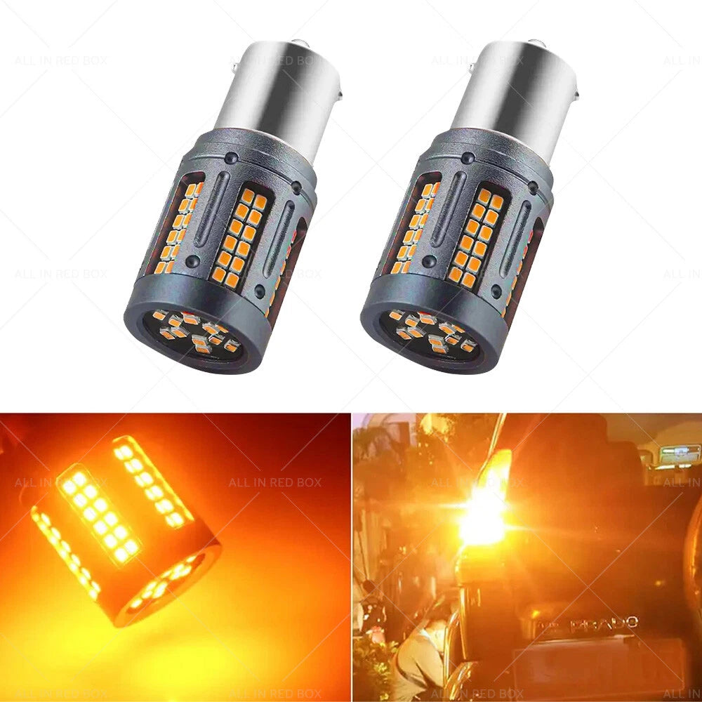 LED Amber Front/Rear Indicator Bulbs for Holden Commodore (1997-2017)
