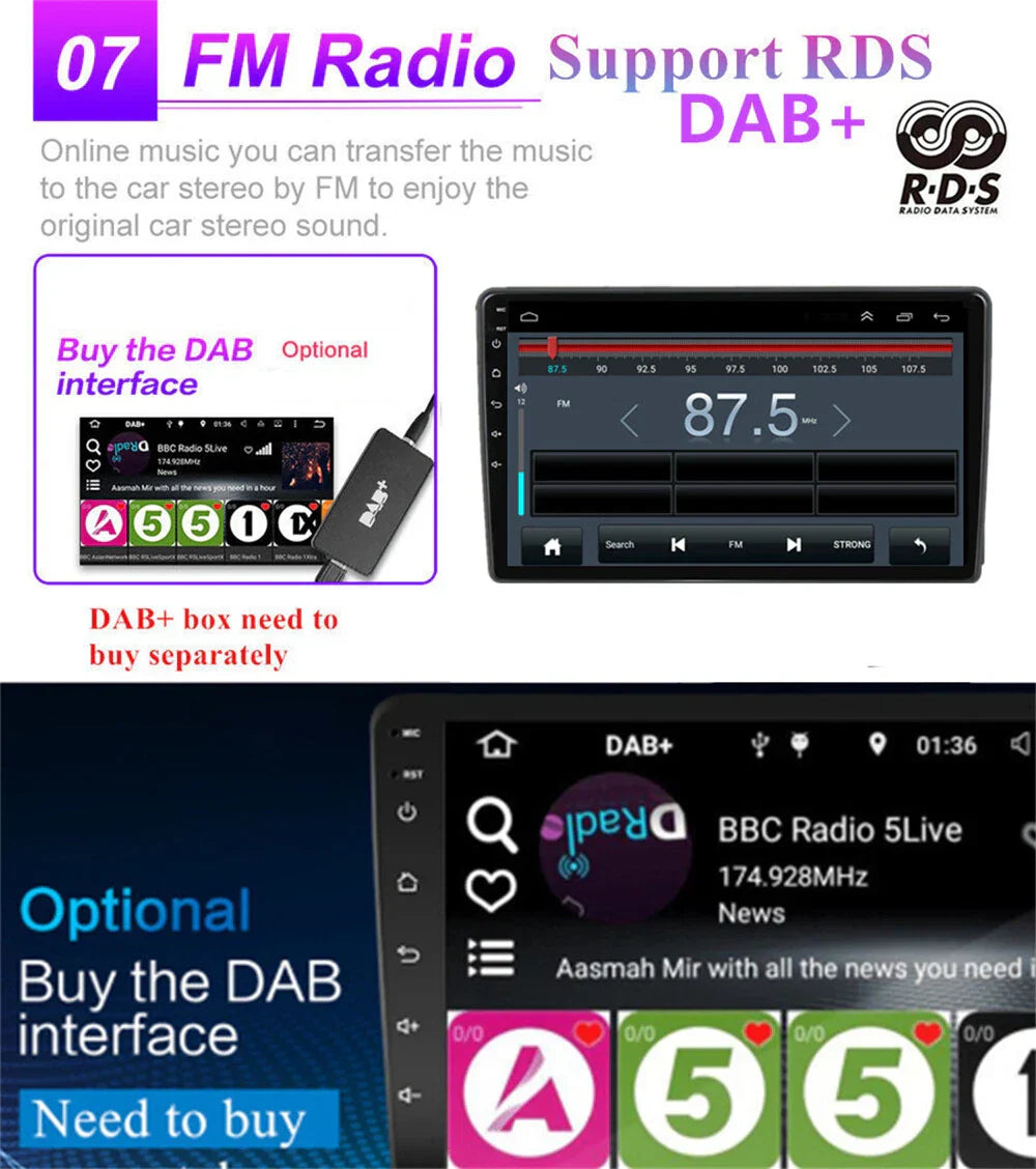 9" Android 11.0 Stereo Radio GPS  32GB for 2009-2019 Ford Transit