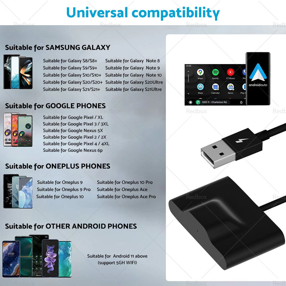 Wireless Carplay Adapter for Android Vehicles with CarPlay