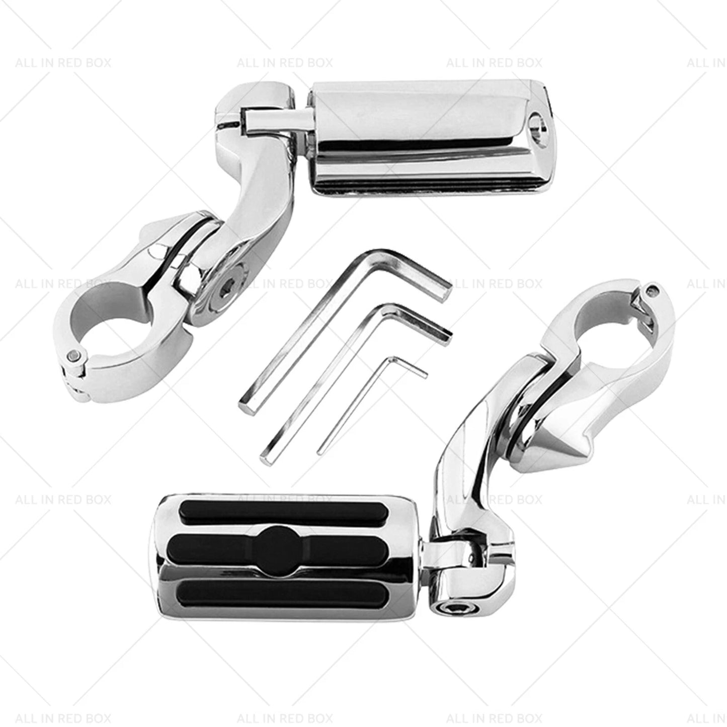 1-1/4" Chrome Motorcycle Highway Foot Pegs for Harley Davidson