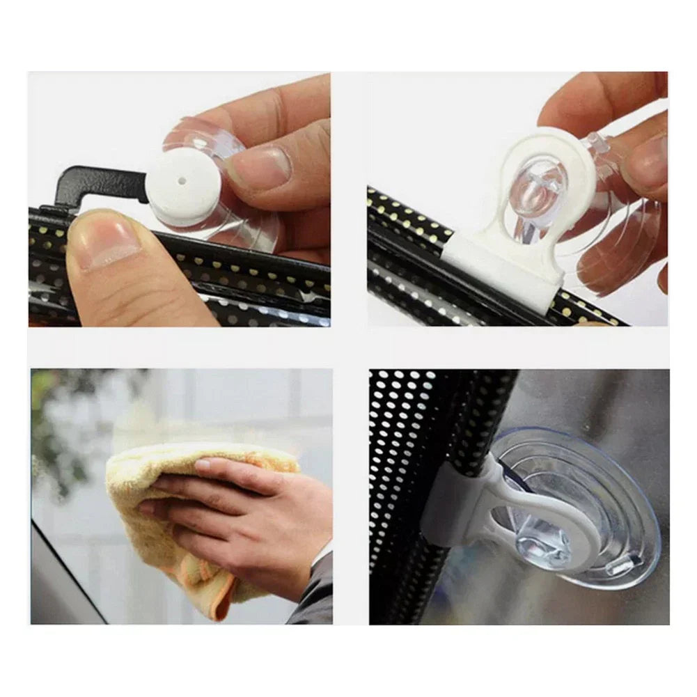 Retractable Sun Shade Cover for Car Side Window Visor - Silvery (All Years)