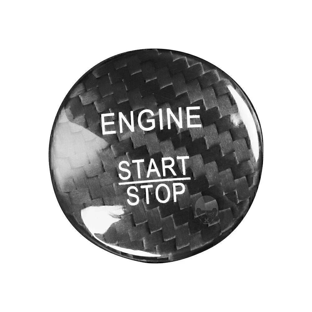Carbon Fiber Engine Start Stop Button Cover for Mercedes A B C E GLE GLC CLA