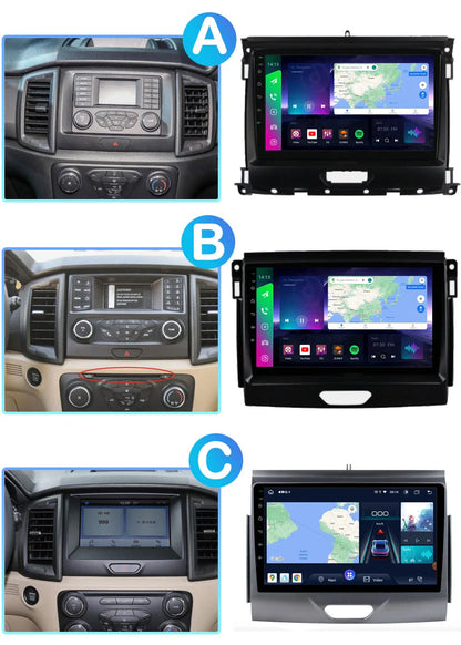 9'' Apple Carplay Android Auto Head Unit for Ford Ranger (2015-2022)