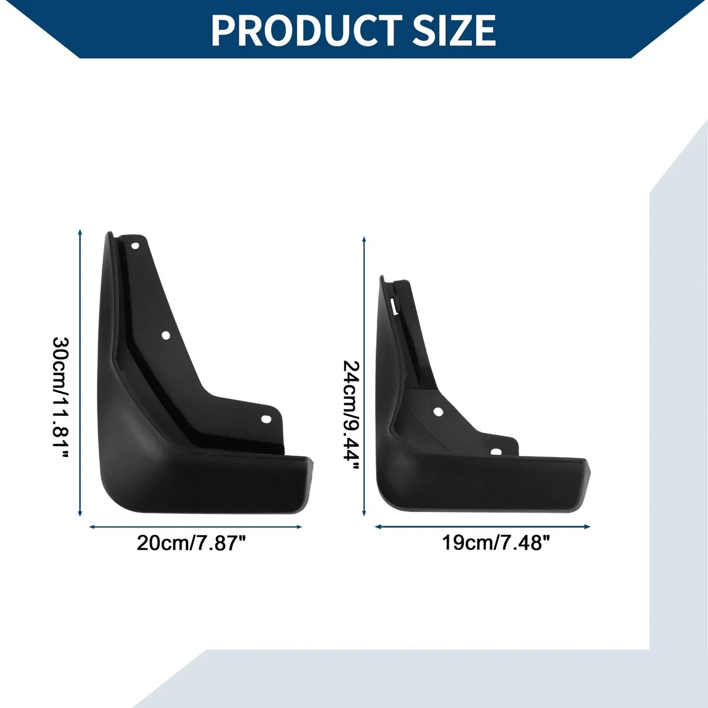 Mud Flaps Splash Guards Set for Mercedes-Benz CLA (2020-2023)