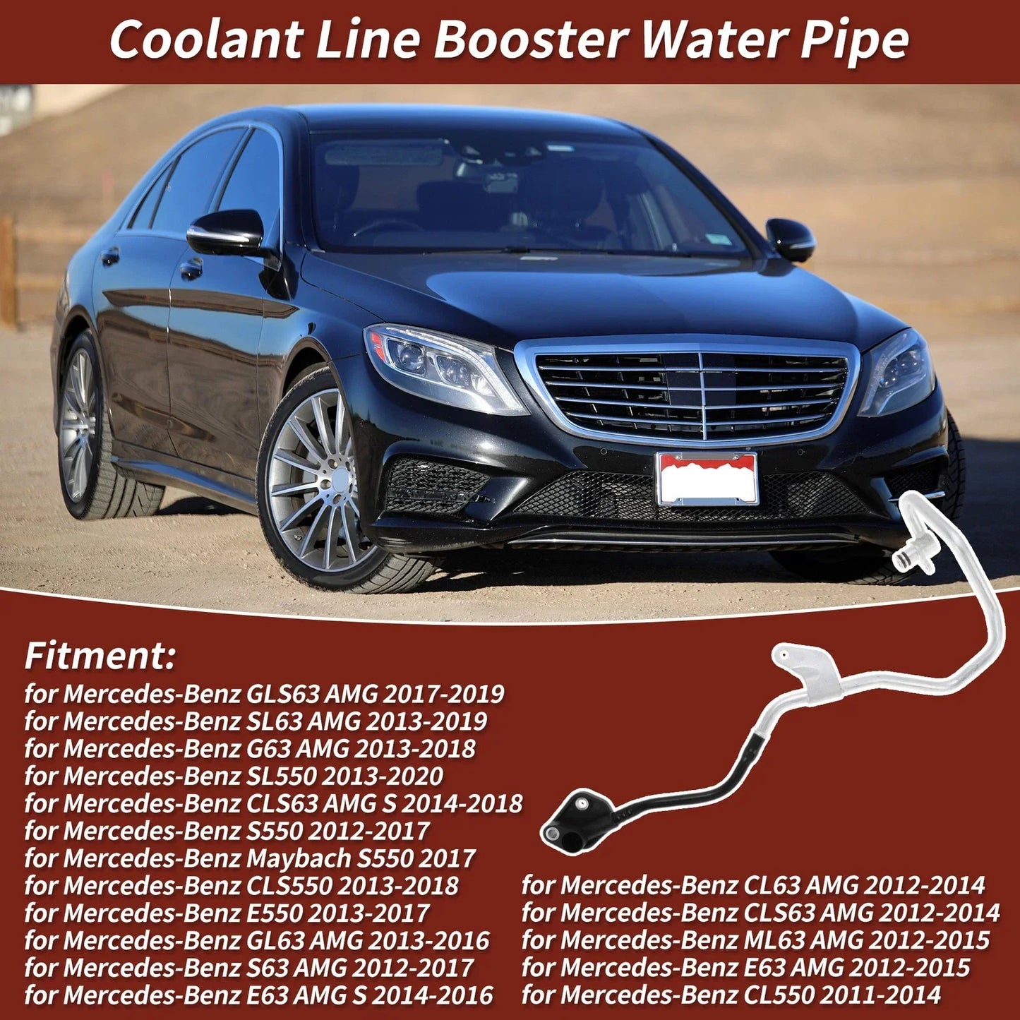 Coolant Line Booster Water Pipe for Mercedes-Benz S500 (2013-2014)