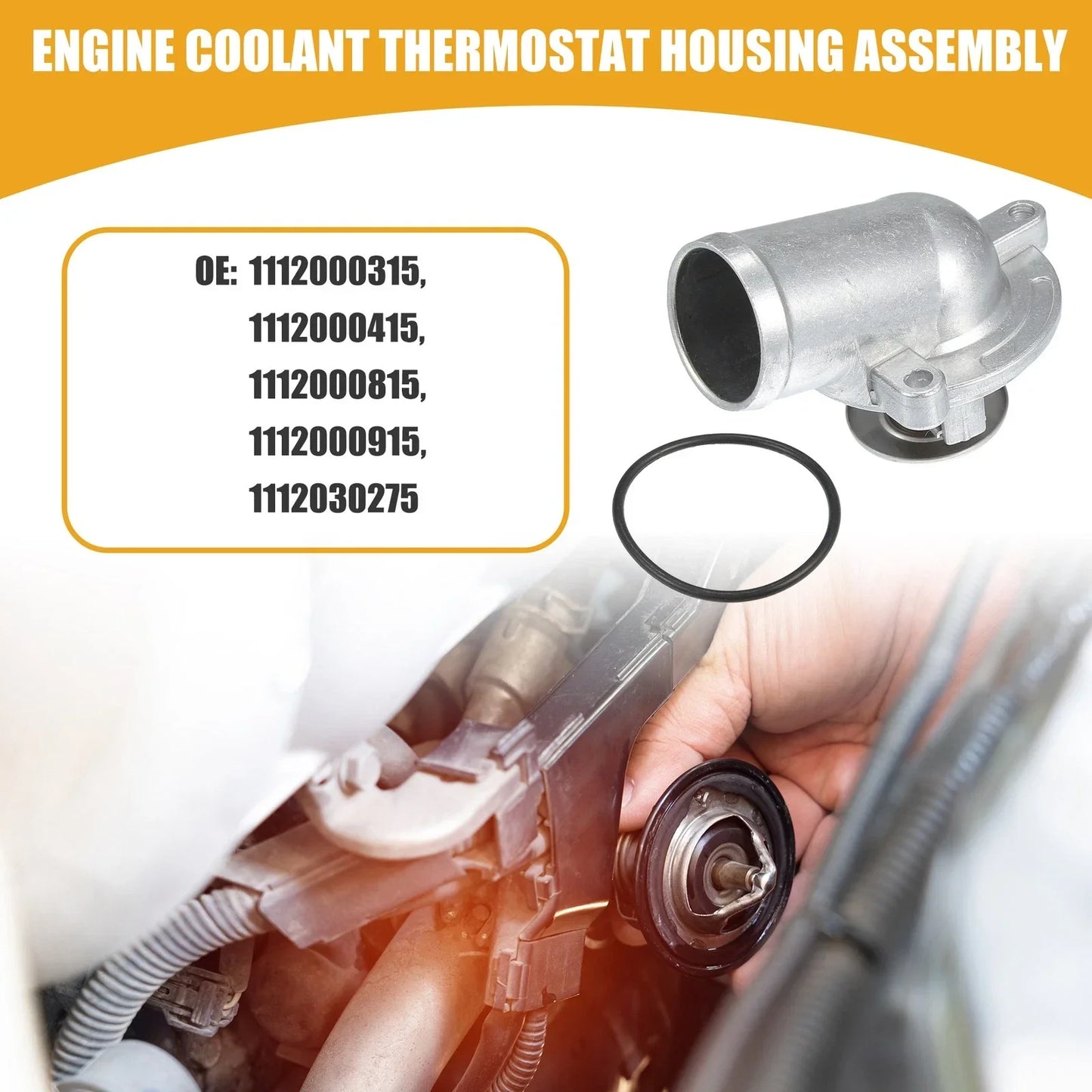 Coolant Thermostat Housing Assembly for Mercedes-Benz C230 (2003-2010)