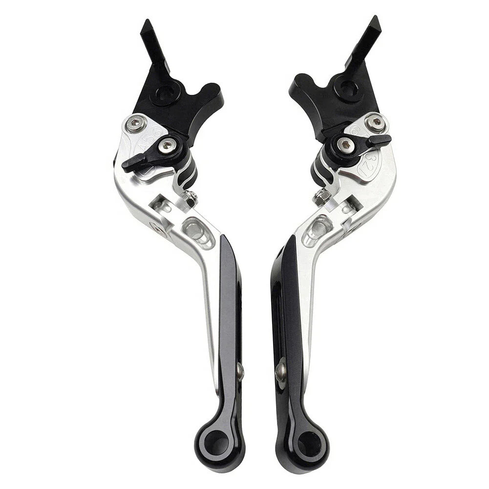 CNC Silver Extendable Brake Clutch Levers for Honda CBR650R CB650F (14-23)