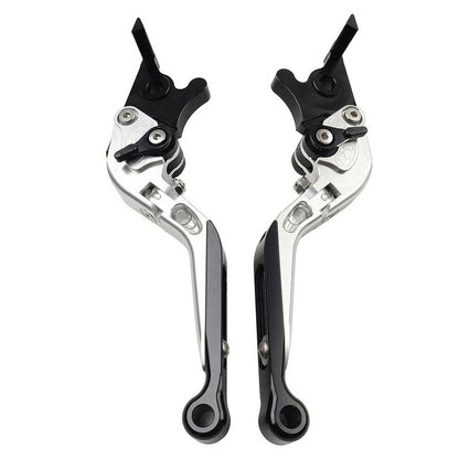 CNC Silver Extendable Brake Clutch Levers for Honda CBR650R CB650F (14-23)