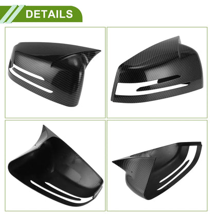 Mirror Cover Cap Replacement Black for Mercedes-Benz A-Class W176 (2012-2017)
