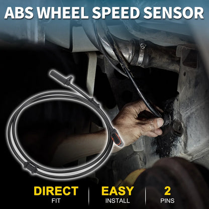 2 x Rear Side ABS Wheel Speed Sensors for Mercedes-Benz C230 (2001-2009)