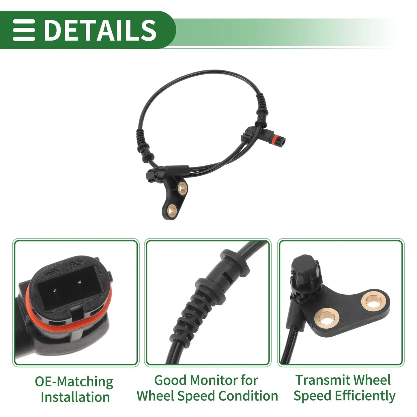 ABS Wheel Speed Sensor for Mercedes-Benz SLK 2003-2004