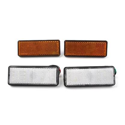 Rectangle Reflector Turn Signal Tail Brake Lights for Motorcycle Universal