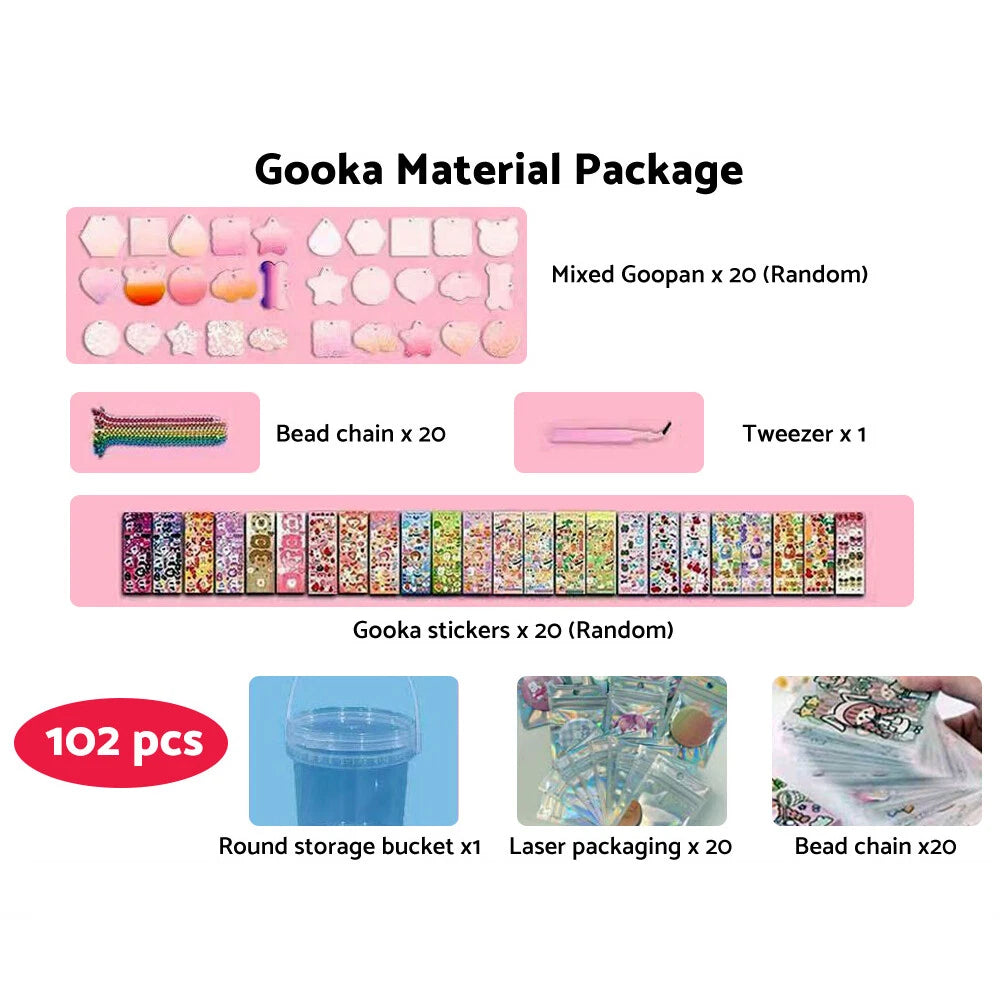 Cute Cartoon DIY Disc Sticker for Girl Student Handbook Gift