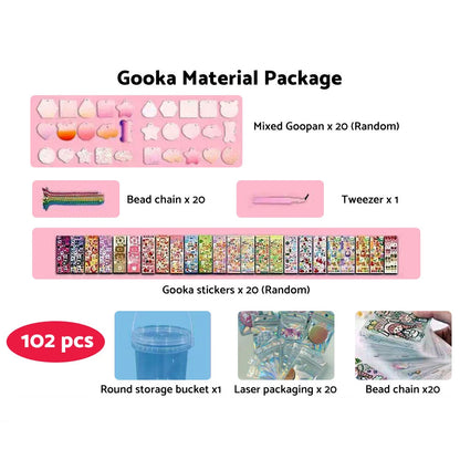 Cute Cartoon DIY Disc Sticker for Girl Student Handbook Gift